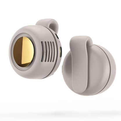 Portable Clip-On Fan, Mini USB Rechargeable 360° Rotatable Fan, 3-Speed Silent Mini Bladeless Fans