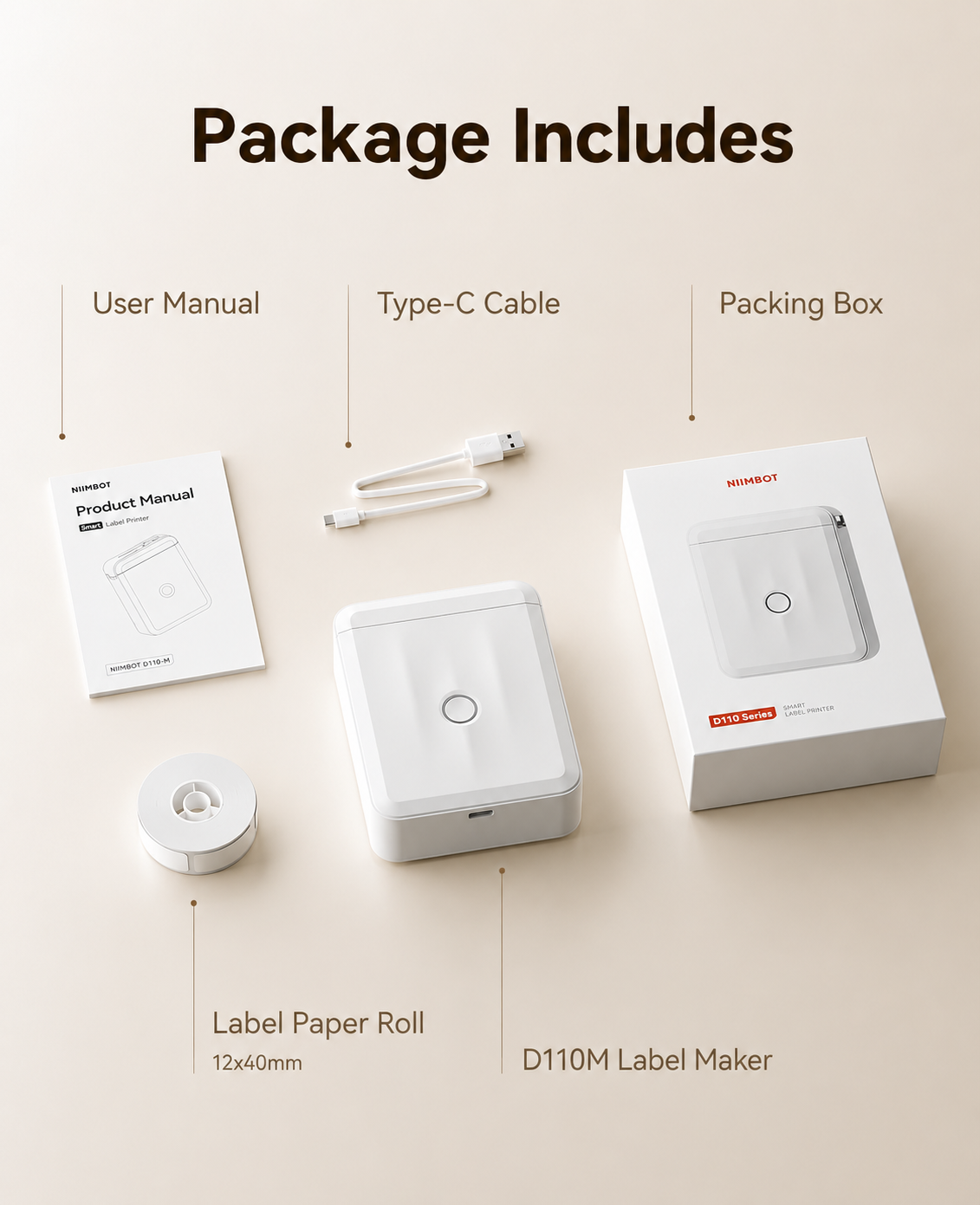 Harkcart  Portable Bluetooth Thermal Mini Label Printer
