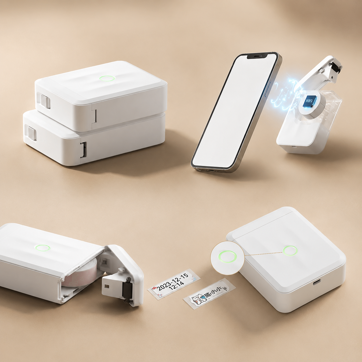 Harkcart  Portable Bluetooth Thermal Mini Label Printer